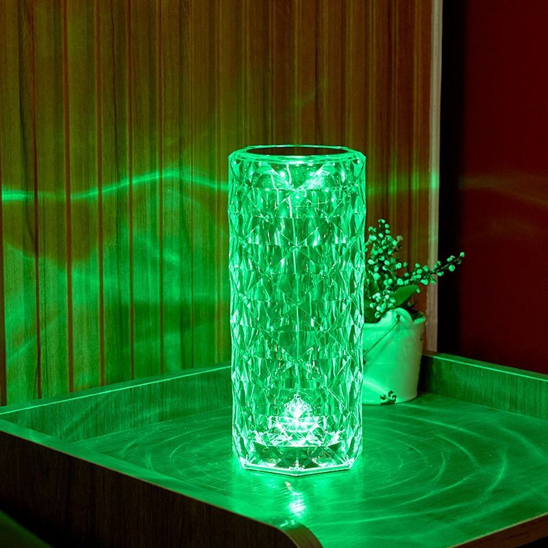 Crystal Touch Control Rechargeable Rose Diamond Table Lamp