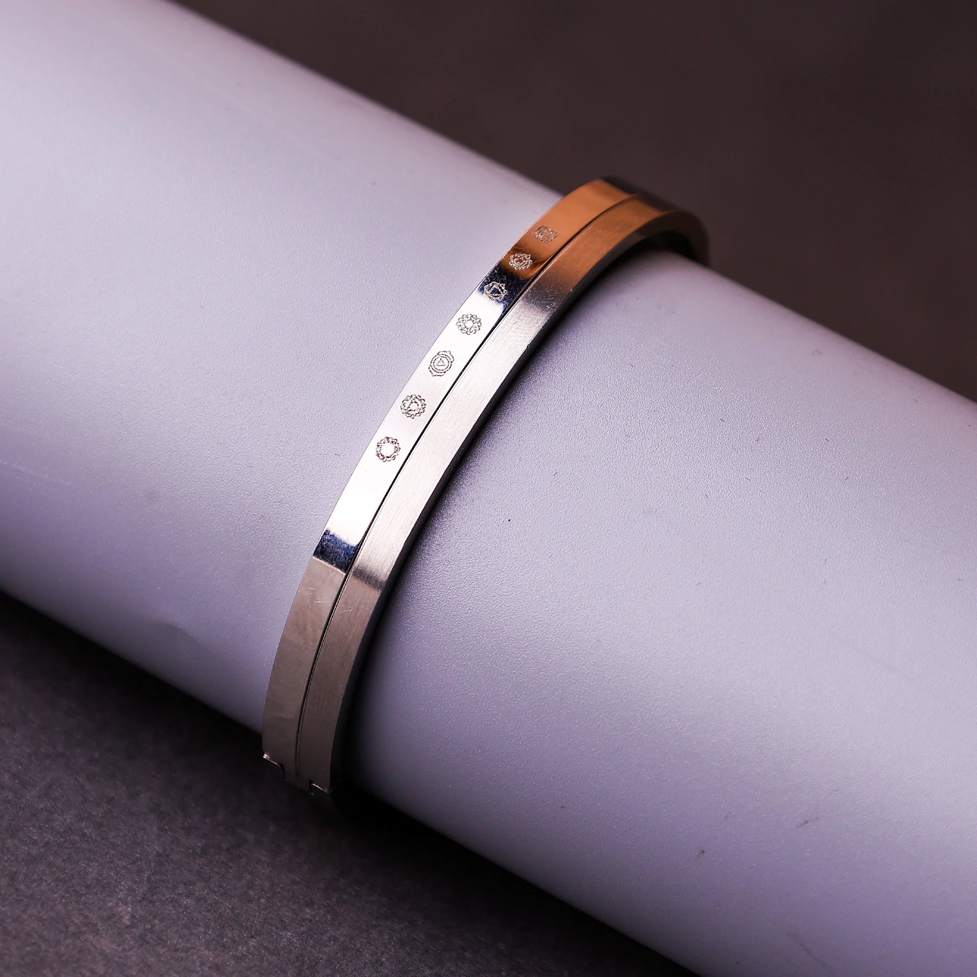 Bracelet for Men and Boys | Balance 7 Chakra ,Sacred Om, Holy Cross, Balancing Yin Yang, Strength Hanuman Gada Designs